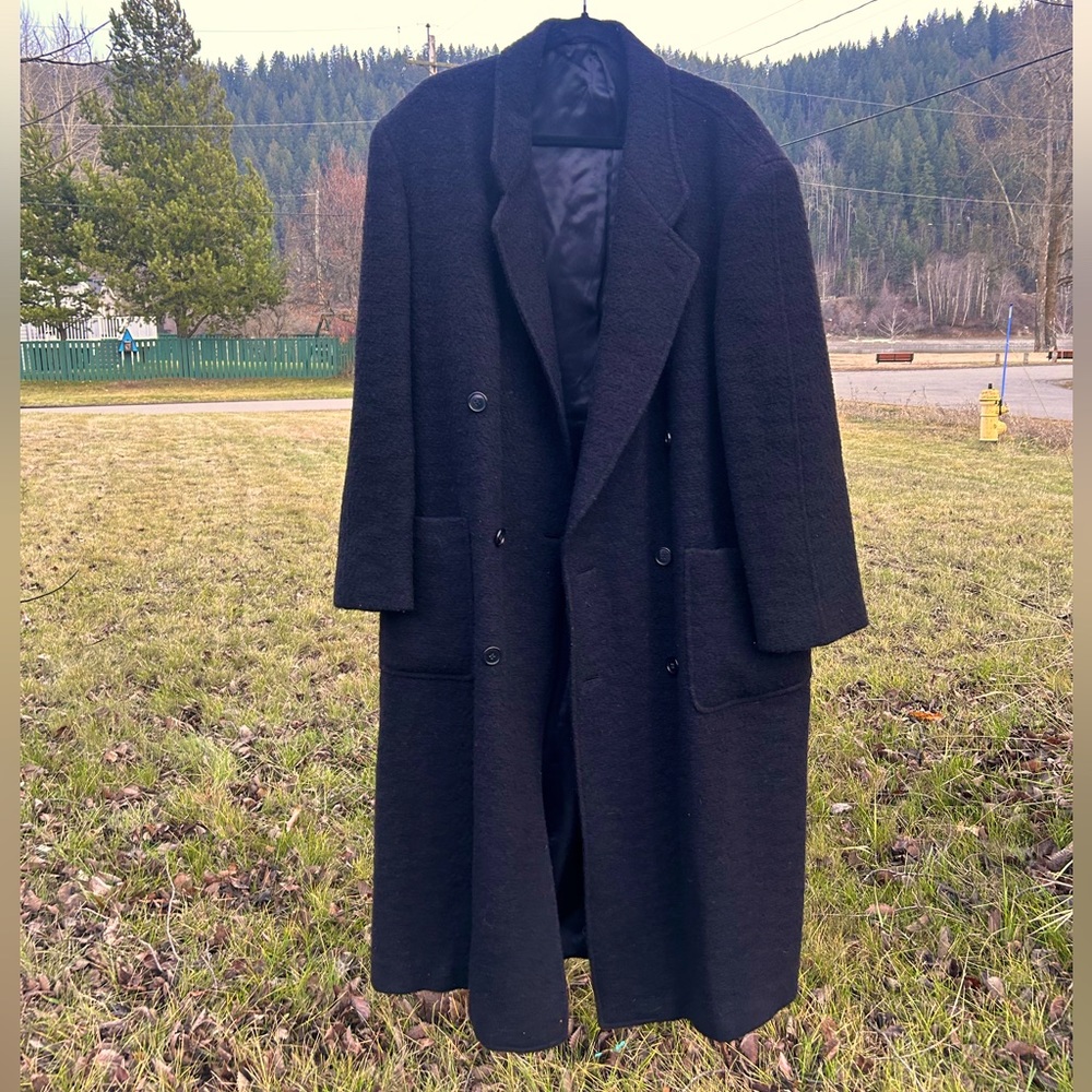 Vintage Giorgio Armani double breasted wool overcoat
